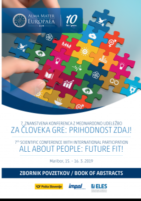 Naslovnica za 7. znanstvena konferenca z mednarodno udeležbo: Za človeka gre: Prihodnost zdaj! - Zbornik povzetkov