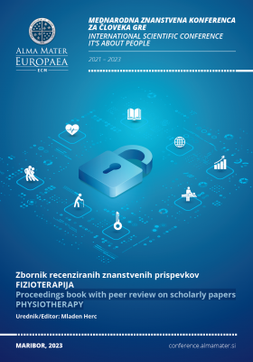 Mednarodna znanstvena konferenca  ZA ČLOVEKA GRE 2021-2023 Zbornik recenziranih znanstvenih prispevkov  FIZIOTERAPIJA